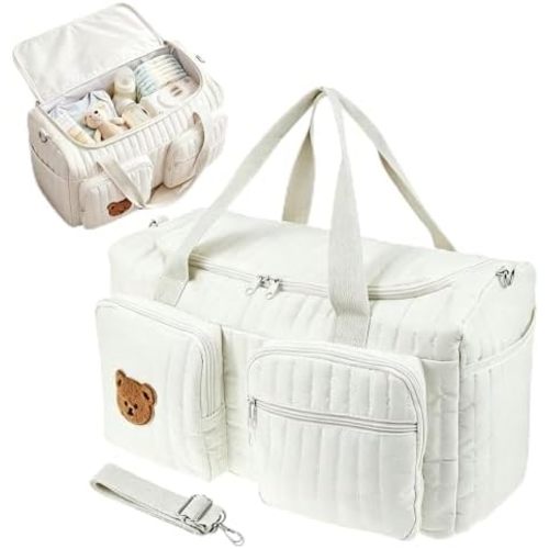 WADY Extra Large Diaper Tote Compartment Diaper Bag for Mom Weekender Bag Diaper Handbag For Travel Essentials