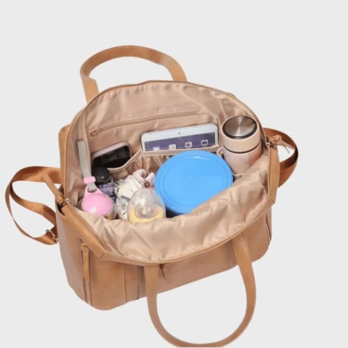 Chelsea Convertible Diaper Bag | Backpack to Tote | Vegan Leather Designer Baby Bag | Hannah and Henry – Hannah and Henry USA
