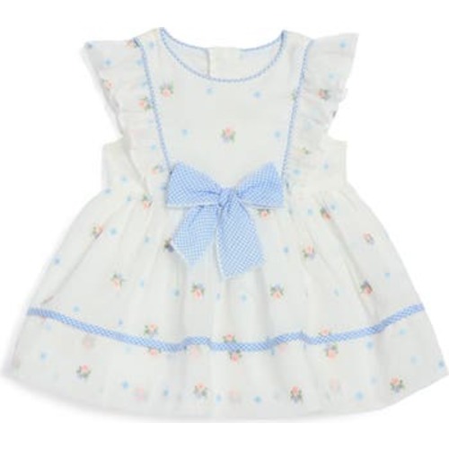 Embroidered Cotton Party Dress, 6-9M