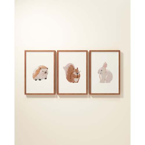Woodland Animals Framed Wall Art Set