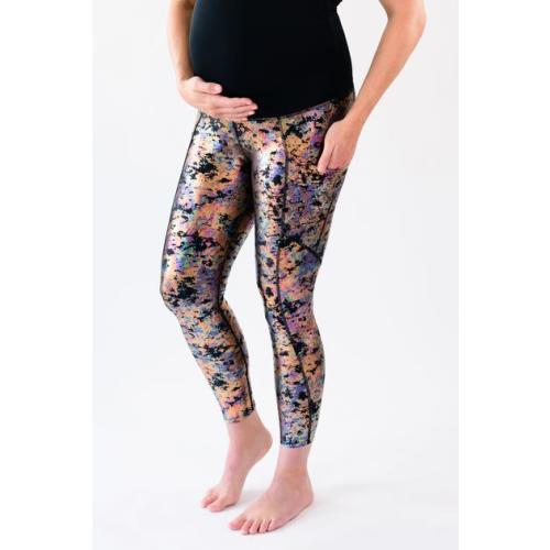 Berkley Clothing Janey Over Belly Maternity Legging in Metallic Marble
– berkleyclothing