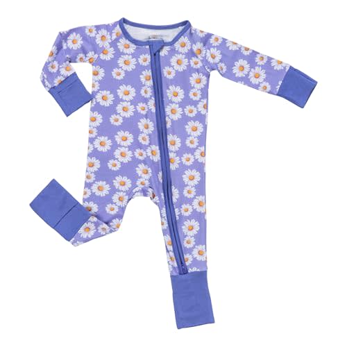 LollyBanks Baby Pajamas, Long Sleeve Baby Romper with 2-Way Zipper, 95% Viscose from Bamboo and 5% Spandex, Infant Sleepers
