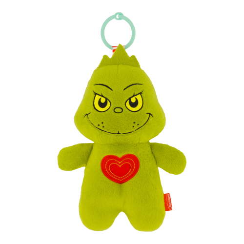 Infantino Musical Light-up Pal - The Grinch, 9.4-inch Holiday Light-Up Plush with Sounds and Melodies