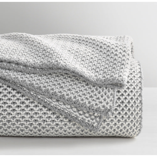 Bird's-Eye Knit Stroller Blanket | RH Baby & Child