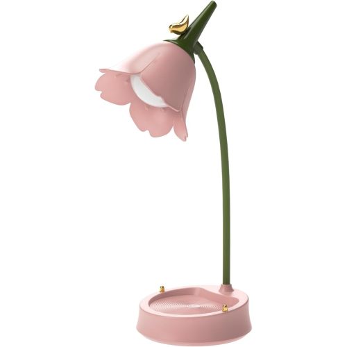 magical JD LED Desk Lamp Cordless Table Light Adjustable Gooseneck Dimmable Touch Rechargeable Battery Eye-Caring Night Light for Kids,Mini Cute Lamp for College Dorm Bedroom Reading