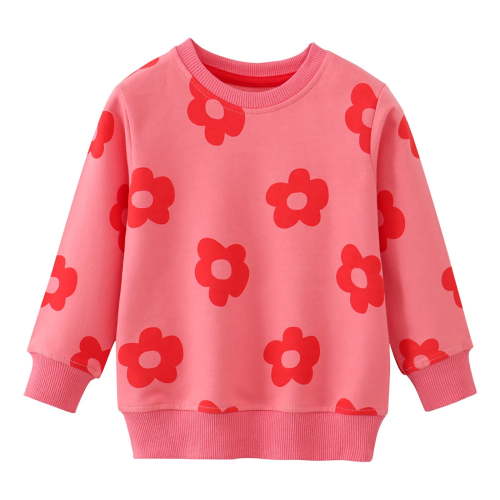 UAYOTSE Toddler Baby Girl Sweatshirt Long Sleeve Pullover 2T 3T 4T 5T 6T Kids Fall Loose Tee Tops,Pink 2 Years