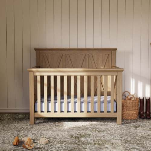 Monogram by Namesake Emory Farmhouse 4-in-1 Convertible Crib