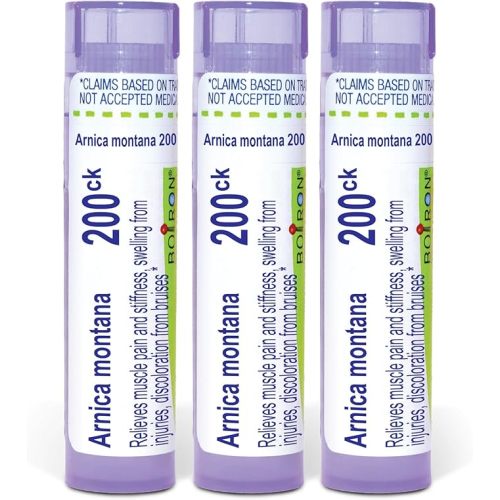 Boiron Arnica Montana 200Ck Homeopathic Medicine for Muscle Pain and Stiffness - Pack of 3 (240 Pellets)