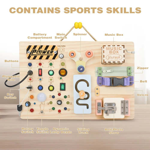 Montessori Busy Board for Early Learning Kids - Joyreal