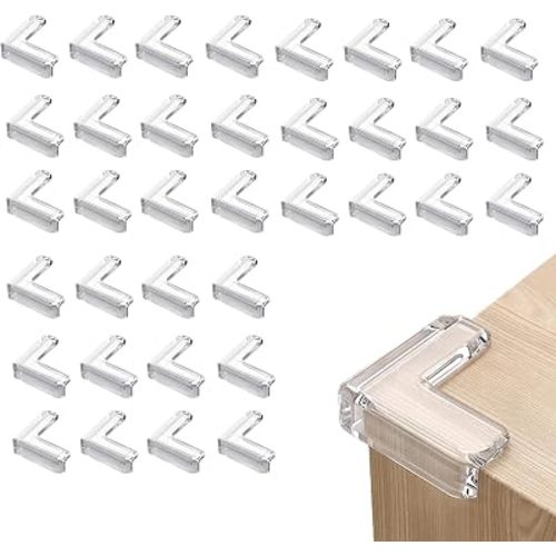 36 Pack Corner Protector Baby, Clear Baby Proof Corners and Edges Furniture Corner & Edge Safety Bumpers Table Corner Covers Protectors and Edge Guards for Baby Proofing, Sharp Edges