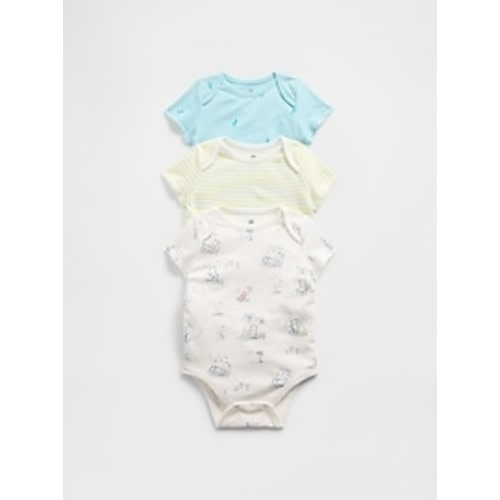Baby First Favorites Organic Cotton Ruffle Bodysuit (3-Pack) | Gap