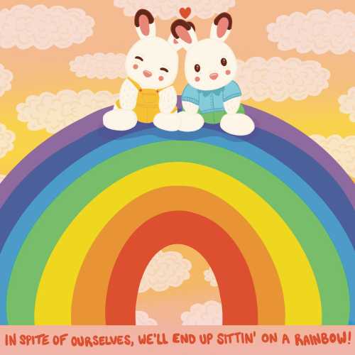 In Spite of Ourselves John Prine Calico Critters 8x8 Digital Art Print