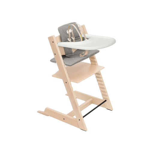 Stokke Tripp Trapp Complete High Chair, Natural, Dots Grey, Natural 2.0