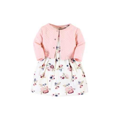 Quilted Cardigan and Dress