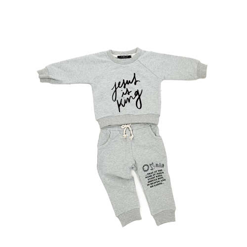 Jesus is King Sweat Suit – OUR HOUSE ABOVE