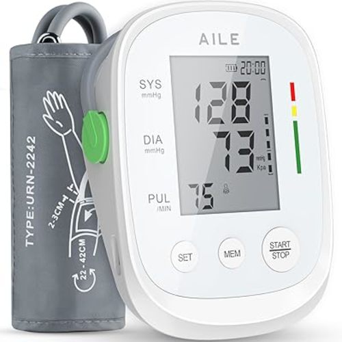 AILE Upper Arm Blood Pressure Monitor, Bp Cuff(8.7"-16.5"), 2x99 Memory
