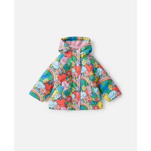 Earth Friends Print Raincoat