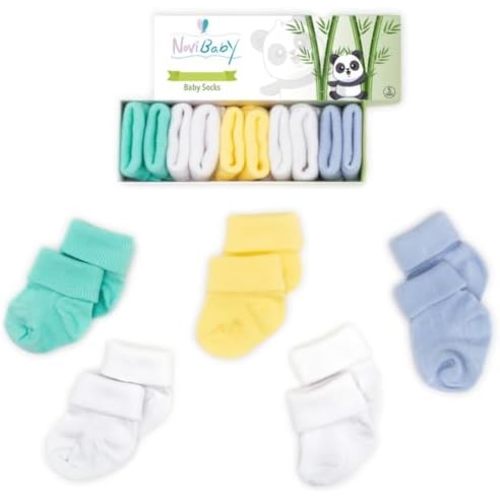 Baby Socks 0-6 Months, 6-12 Infant Ankle Socks for Boys and Girls, Essential Baby Items for Newborns