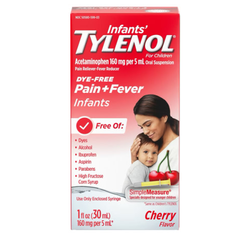Baby Tylenol for Newborns 0-23 Months: Infant Pain Reliever & Fever Reducer