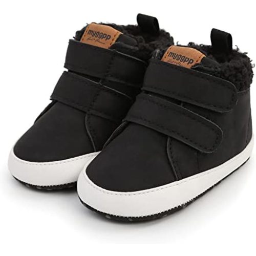 FAMI Bottines chaudes pour bébé nouveau-né garçon fille bottes confortables en fourrure crochet et boucle pour tout-petits premiers marcheurs d'hiver bottes de berceau