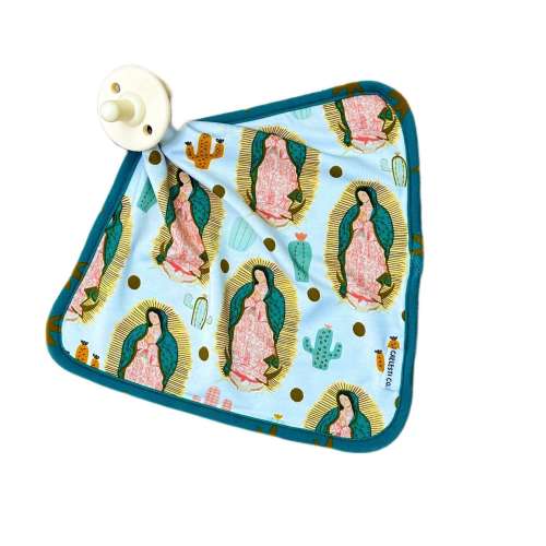 Our Lady of Guadalupe Baby Lovey: Bamboo Viscose Pacifier Blanket