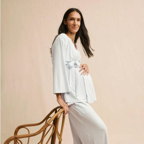 LAKE | Women | DreamModal Pajamas | Fog Maternity Kimono Bundle