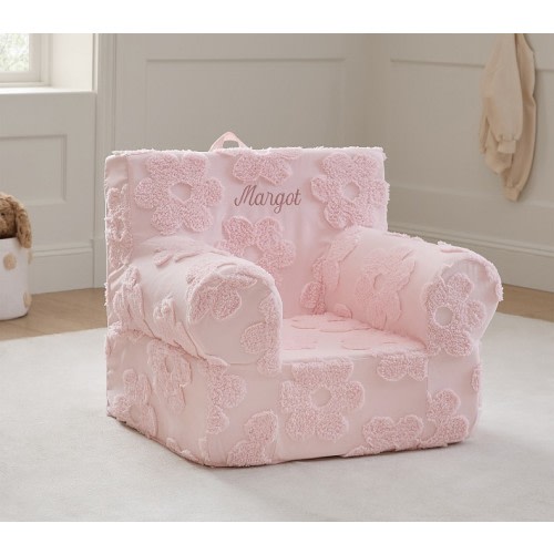 Kids Anywhere Chair®, Pearl Clipped Jacquard Daisy Slipcover Only