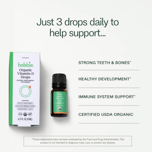 Organic Vitamin D Drops – Bobbie