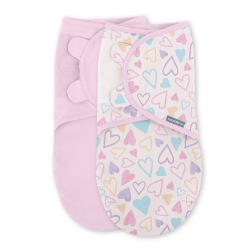 SwaddleMe by Ingenuity Original Swaddle - I Heart You - 0-3 Months - 2pk