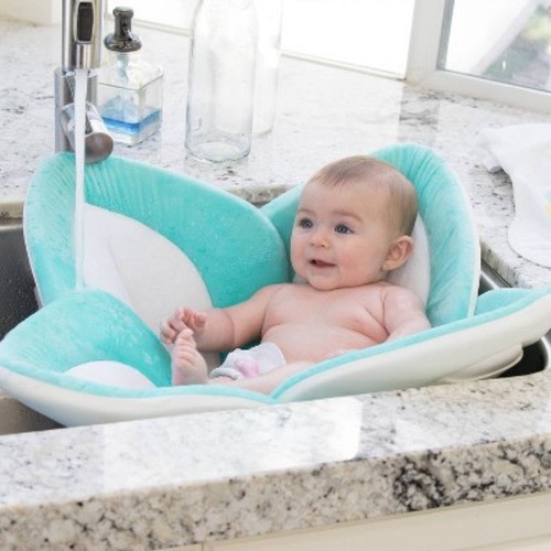 Blooming Bath Lotus - Baby Bath, Color: Seafoam