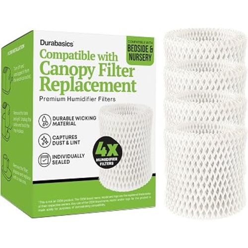 Humidifier Filter Compatible with Canopy Bedside Humidifier 4 Pk