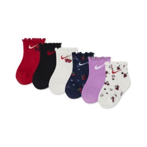 Baby Girls' Cherry Lettuce Socks, 6-Pack
