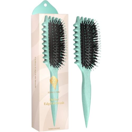 Bounce Curl Define EdgeLift Brush, 5-in-1 Tool for Effortlessly Defined Curls, Waves & Coils, Reduces Frizz - Teal