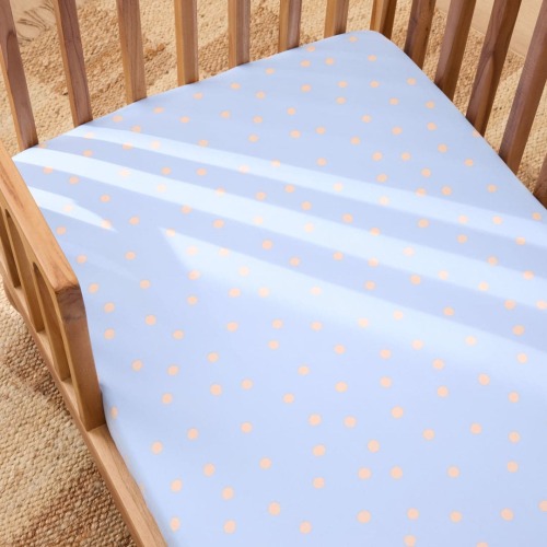 Eden Cotton - Remi Spot Cot Fitted Sheet | Sheet Society