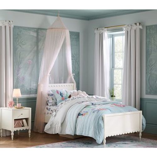 Pearl Embellished Tulle Canopy, Blush