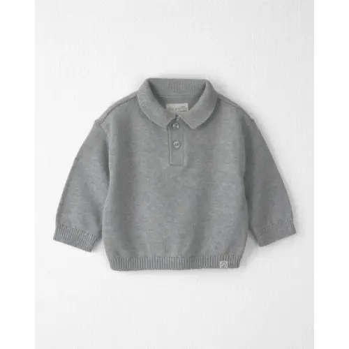 6 month Organic Cotton Sweater Knit Polo - Little Planet | Carter's