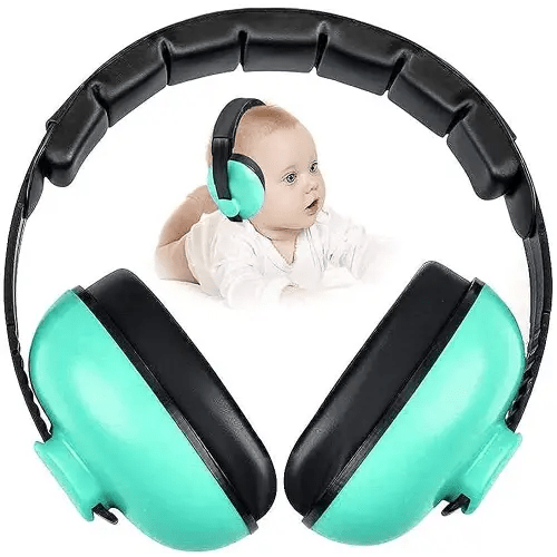 Noise Cancelling Headphones for Kids, Babies Ear Protection Earmuffs Noise Reduction for 0-3 Years Babies, Toddlers, Infant (Mint Green)