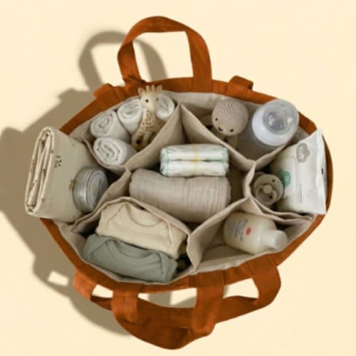 Terracotta Diaper Bag Organizer, Stroller Bag, Baby Changing Bag Insert, New Mom Gift
