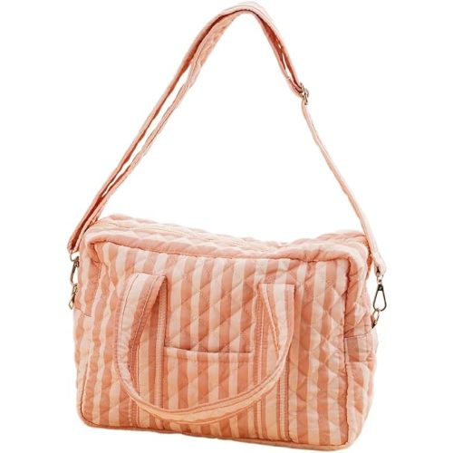 Qulited Tote Diaper Bag Floral Small Baby Travel Bag Shoulder Mom Bag