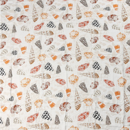 Baby Muslin Swaddle Cone Shells White