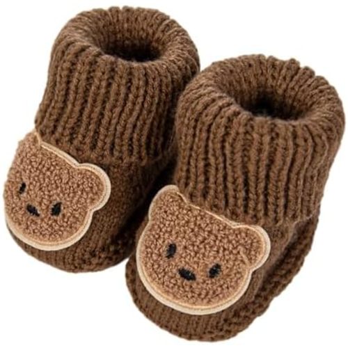 Baby Booties Newborn Walking Shoes Warm Hand Crochet Knit Soft Socks for Infant Boy Girl