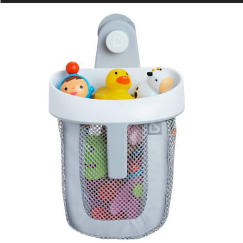 Munchkin® Super Scoop™ Hanging Bath Toy Storage with Quick Drying Mesh, Grey