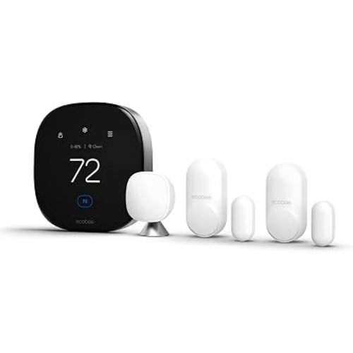 ecobee Comfort and Security Bundle, Smart Thermostat Premium & SmartSensor