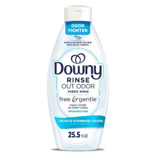 Downy Rinse and Refresh - Free & Gentle Unscented - Rinse Out Odors - 25.5 fl oz: Plastic Bottle, Dermatologist Tested, Sensitive Formula