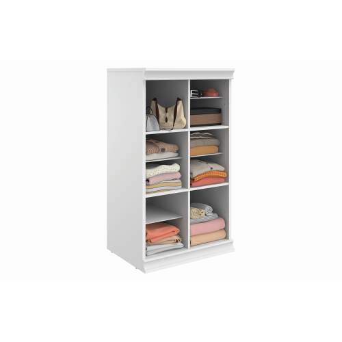 ClosetMaid Modular Storage 21.38-in W x 15.91-in D x 40.29-in H White Solid Wood closet tower