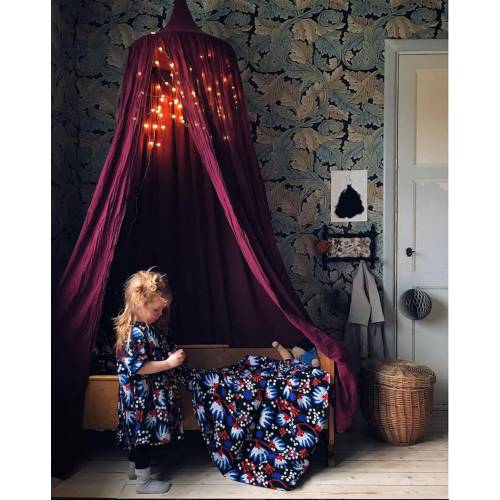 Muslin bed canopy, Christmas gift decoration over a bed, babyshower gift deco, Play Canopy, Hanging Tent, Play Tent, Kids Canopy