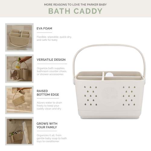 Baby Bath Caddy | Quick-Drying, Mold-Resistant Bath Organizer – Parker Baby Co.