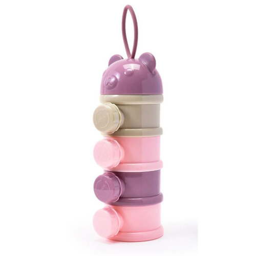 HOXINE Baby Formula Dispenser on The GoStackable Formula Dispenser for Travel Formula Container to GoNon-Spill Milk Powder Baby Kids Snack Storage Container4 Layers