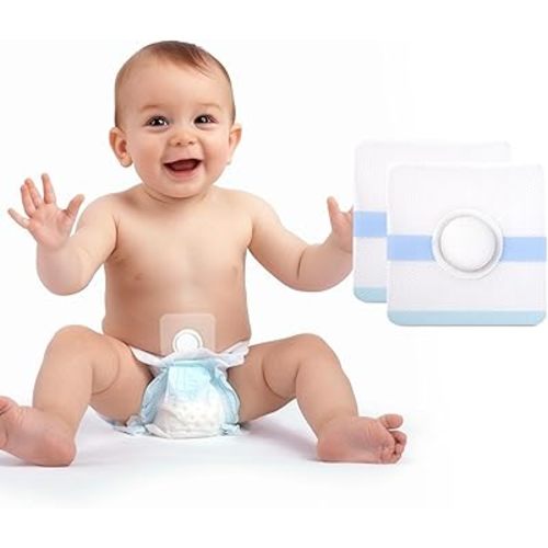 Baby Belly Navel Patches(15 Pieces), Hernia Patch,Baby Belly Button Shaper with Waterproof Cotton Pads,Umbilical Hernia Belt Baby,Baby Belly Button wrap 10×10cm