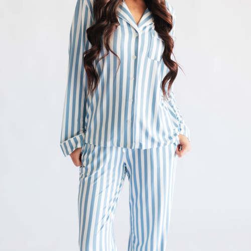 Women's Button Up Set In Beau